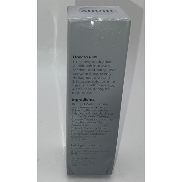 Mane Root Activator Spray 50ml 1.7 fl oz Hair Growth Scalp Treatment New Sealed - Picture 4 of 5